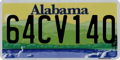 AL license plate 64CV140