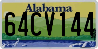 AL license plate 64CV144