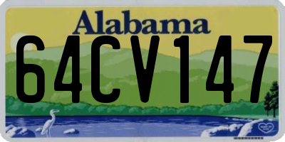 AL license plate 64CV147