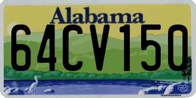 AL license plate 64CV150