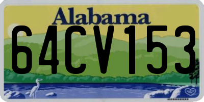 AL license plate 64CV153