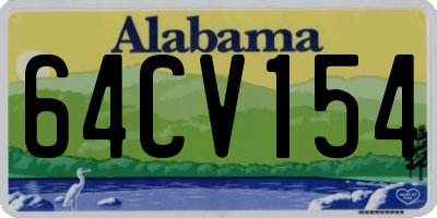 AL license plate 64CV154