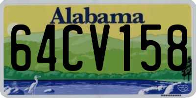 AL license plate 64CV158