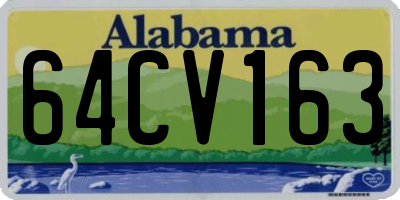 AL license plate 64CV163