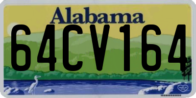 AL license plate 64CV164