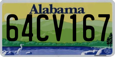 AL license plate 64CV167