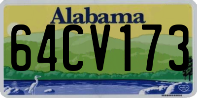 AL license plate 64CV173