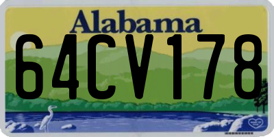 AL license plate 64CV178