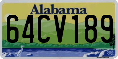 AL license plate 64CV189