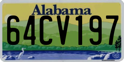 AL license plate 64CV197
