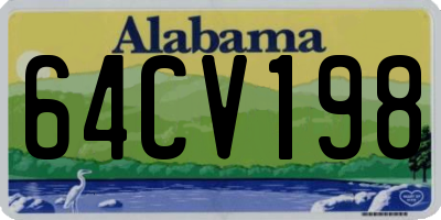 AL license plate 64CV198