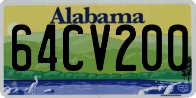 AL license plate 64CV200