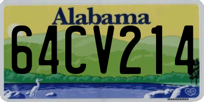 AL license plate 64CV214