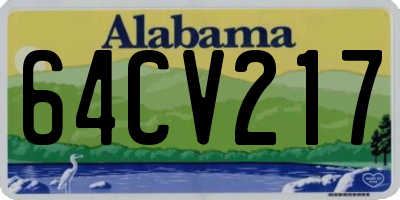 AL license plate 64CV217