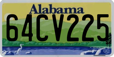 AL license plate 64CV225