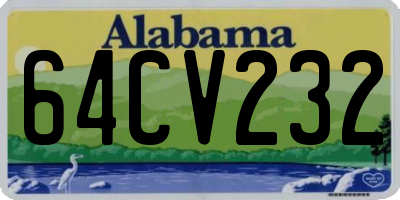 AL license plate 64CV232