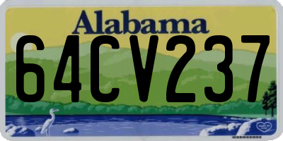 AL license plate 64CV237