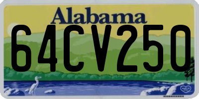 AL license plate 64CV250