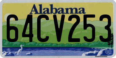 AL license plate 64CV253