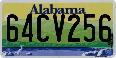 AL license plate 64CV256