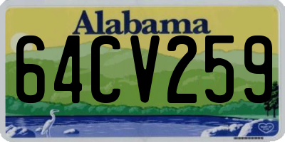 AL license plate 64CV259