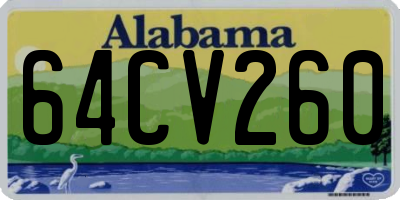 AL license plate 64CV260