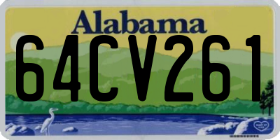 AL license plate 64CV261