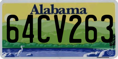 AL license plate 64CV263