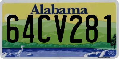 AL license plate 64CV281
