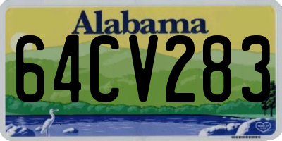 AL license plate 64CV283