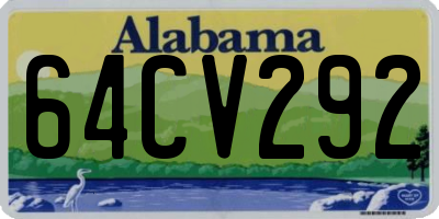 AL license plate 64CV292