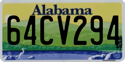 AL license plate 64CV294