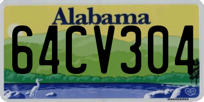 AL license plate 64CV304