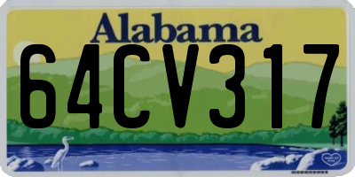 AL license plate 64CV317