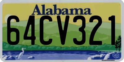 AL license plate 64CV321