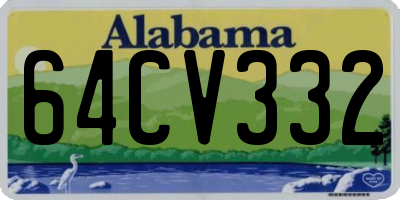 AL license plate 64CV332