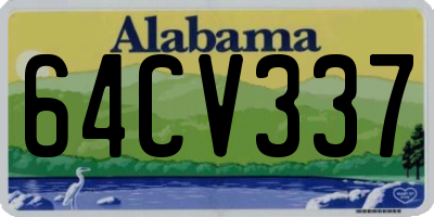 AL license plate 64CV337