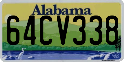 AL license plate 64CV338