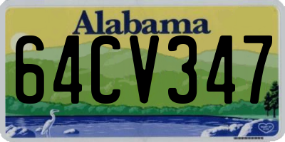 AL license plate 64CV347