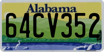 AL license plate 64CV352