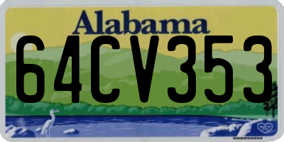 AL license plate 64CV353