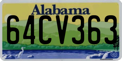 AL license plate 64CV363