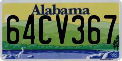 AL license plate 64CV367