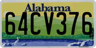 AL license plate 64CV376