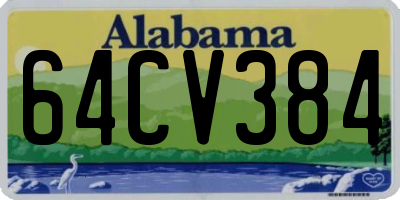 AL license plate 64CV384