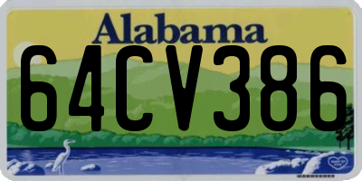 AL license plate 64CV386