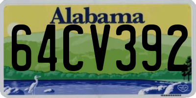 AL license plate 64CV392