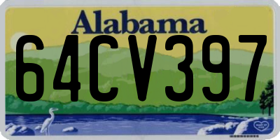 AL license plate 64CV397