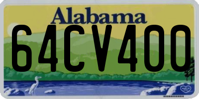 AL license plate 64CV400