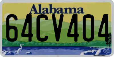 AL license plate 64CV404